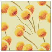 Yellow Billy Button gebürtige australische Blume Stoff (Nahaufnahme)