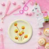 Yellow Billy Button in Australien Blume Pappteller (Party)