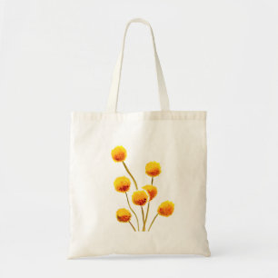 Yellow Billy Button in Australien Blume Tragetasche