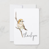 Yellow Bird auf einem Zweig Danke (Vorderseite)