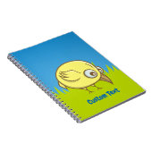 Yellow bird Cartoon Notebook Notizblock (Rechte Seite)