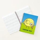 Yellow Bird-Cartoon Notizblock (Innenseite)