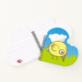 Yellow Bird-Cartoon Notizbuch (Innenseite)