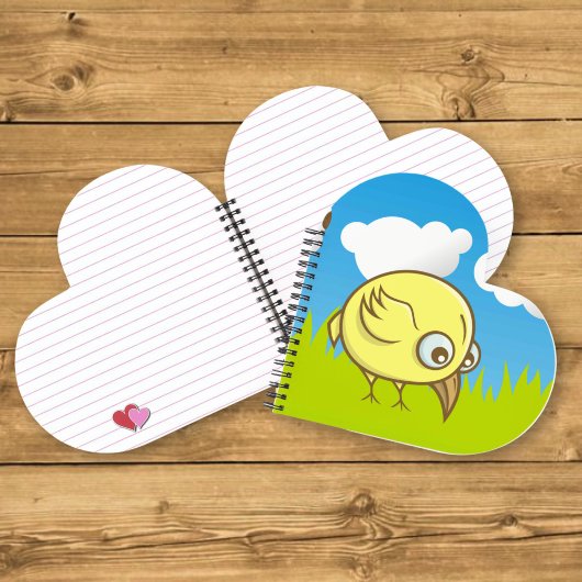 Yellow Bird-Cartoon Notizbuch
