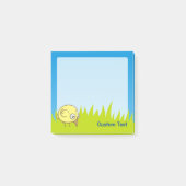 Yellow Bird-Cartoon Post-it Klebezettel (Vorderseite)