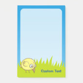 Yellow Bird-Cartoon Post-it Klebezettel (Vorderseite)