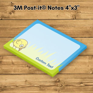 Yellow Bird-Cartoon Post-it Klebezettel