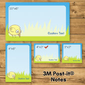 Yellow Bird-Cartoon Post-it Klebezettel