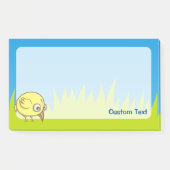 Yellow Bird-Cartoon Post-it Klebezettel (Vorderseite)