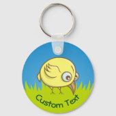 Yellow Bird Cartoon Schlüsselanhänger (Vorderseite)