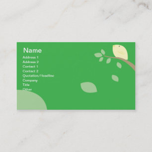 Yellow Bird - Geschäft Visitenkarte