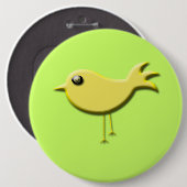 Yellow Bird-Geschenke Button (Vorne & Hinten)