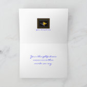 Yellow Bird-of-Paradise Bedachtenswert Dankeschön  Dankeskarte (Innenseite)