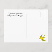 Yellow Bird Postcard Postkarte (Rückseite)