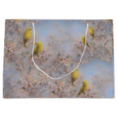 Yellow Birds Gift Bag Große Geschenktüte (Vorderseite)