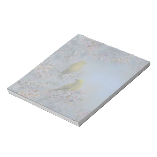 Yellow Birds Notizblock (Rotiert)