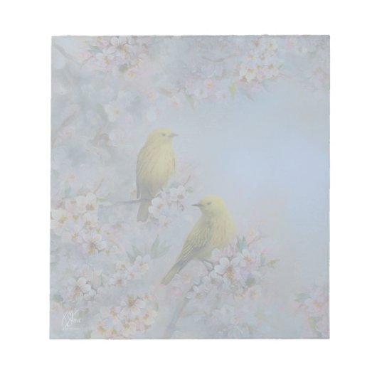 Yellow Birds Notizblock (Vorderseite)