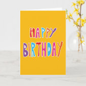 Yellow Birthday Karte (Gelbe Blume)