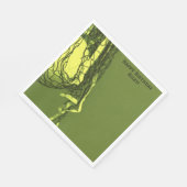 Yellow Birthday Net & Volleyball Serviette (Ecke)