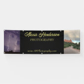 Yellow & Black 2 Foto Business Booth Zelt Banner (Horizontal)