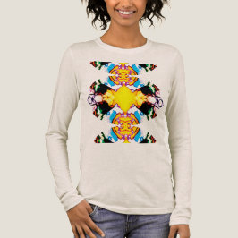 Yellow Black Blue Green Südwest Mandala Tri-Blend Shirt