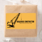 Yellow Black Crane Illustrative Style Construction (Insitu)