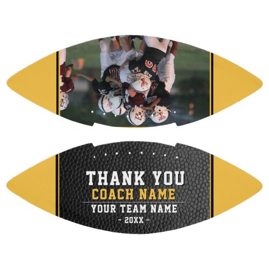 Yellow Black Danke, dass ihr Team Name Foto traini Football (Paneele)