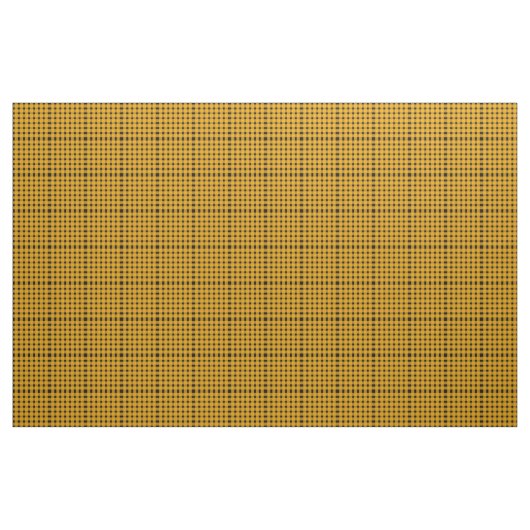 Yellow Black Gingham Pattern Stoff (Yard (91,4 cm))