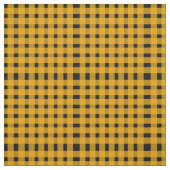 Yellow Black Gingham Pattern Stoff (Muster)