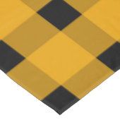 Yellow Black Gingham Pattern Tischdecke (Schrägansicht)