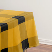 Yellow Black Gingham Pattern Tischdecke (Beispiel)