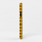 Yellow Black Gingham Personalisiert Case-Mate iPhone Hülle (Hinten/Rechts)