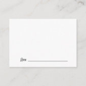 Yellow Black Graduate Words of Wisdom Advice Begleitkarte (Rückseite)