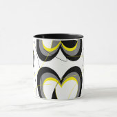Yellow&Black Herz-Tasse Tasse (Zentrum)