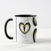 Yellow&Black Herz-Tasse Tasse (Links)