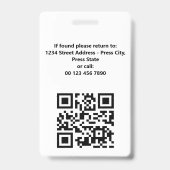 Yellow Black News Media Press Photo Ausweis (Back)