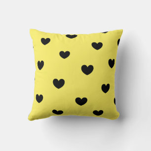 Yellow Black Niedlich Cosy Moderne Romantische Her Kissen