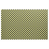 Yellow Black Schachbrett Pattern Textil Stoff (Yard (91,4 cm))