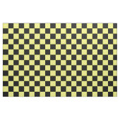 Yellow Black Schachbrett Pattern Textil Stoff (Fat Quarter (45,7 x 55,9 cm))