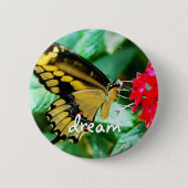 Yellow Black Schmetfly Foto Traumskript Button (Vorderseite)