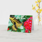 Yellow Black Schmetfly Foto Traumskript Karte (Gelbe Blume)