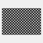 Yellow, Black & White Stripes & Polka Dots Bold Geschenkpapier Set (Vorderseite 2)