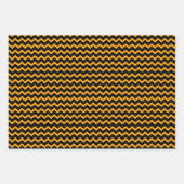 Yellow & Black Zigzag Chevron Playful & Bold Geschenkpapier Set (Vorderseite)