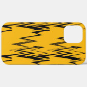 Yellow Black Zigzag Muster Case-Mate iPhone Hülle (Rückseite (Horizontal))