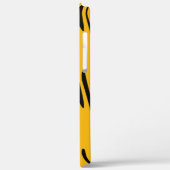 Yellow Black Zigzag Muster Case-Mate iPhone Hülle (Rückseite / Links)