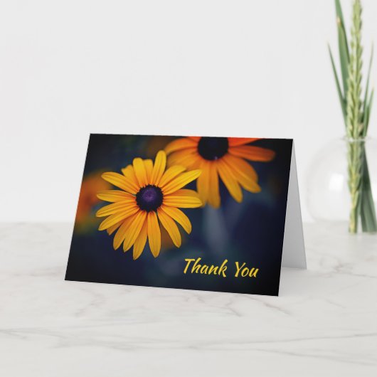 Yellow Blackeyed Susan Garden Blume Danke (Vorderseite)