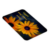 Yellow Blackeyed Susan Garden Blume Motivierend Magnet (Rechte Seite)
