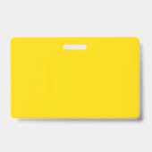 Yellow Blank Volunteer Ausweis (Rückseite)