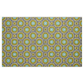 Yellow Blue Black & White Mosaic Geometric Pattern Stoff (Fat Quarter (45,7 x 55,9 cm))