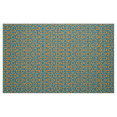 Yellow & Blue Boho Stilvolles geometrisches Muster Stoff (Fat Quarter (45,7 x 55,9 cm))